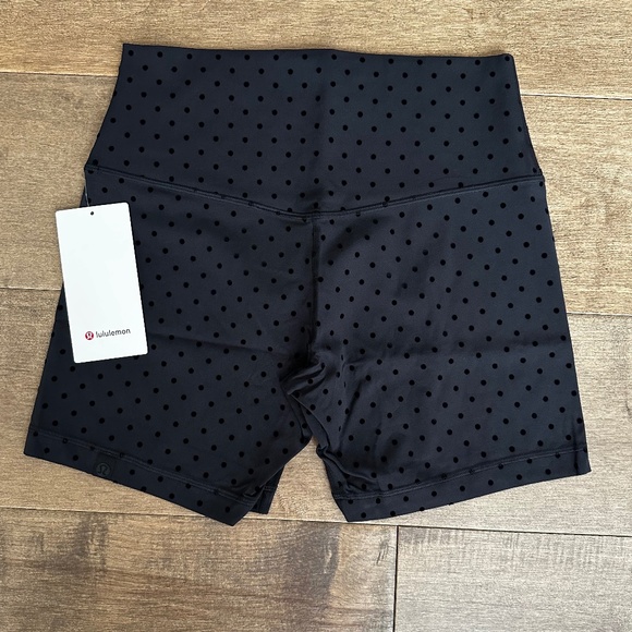 lululemon athletica Black Polka Dot Bike Shorts - Picture 3 of 5